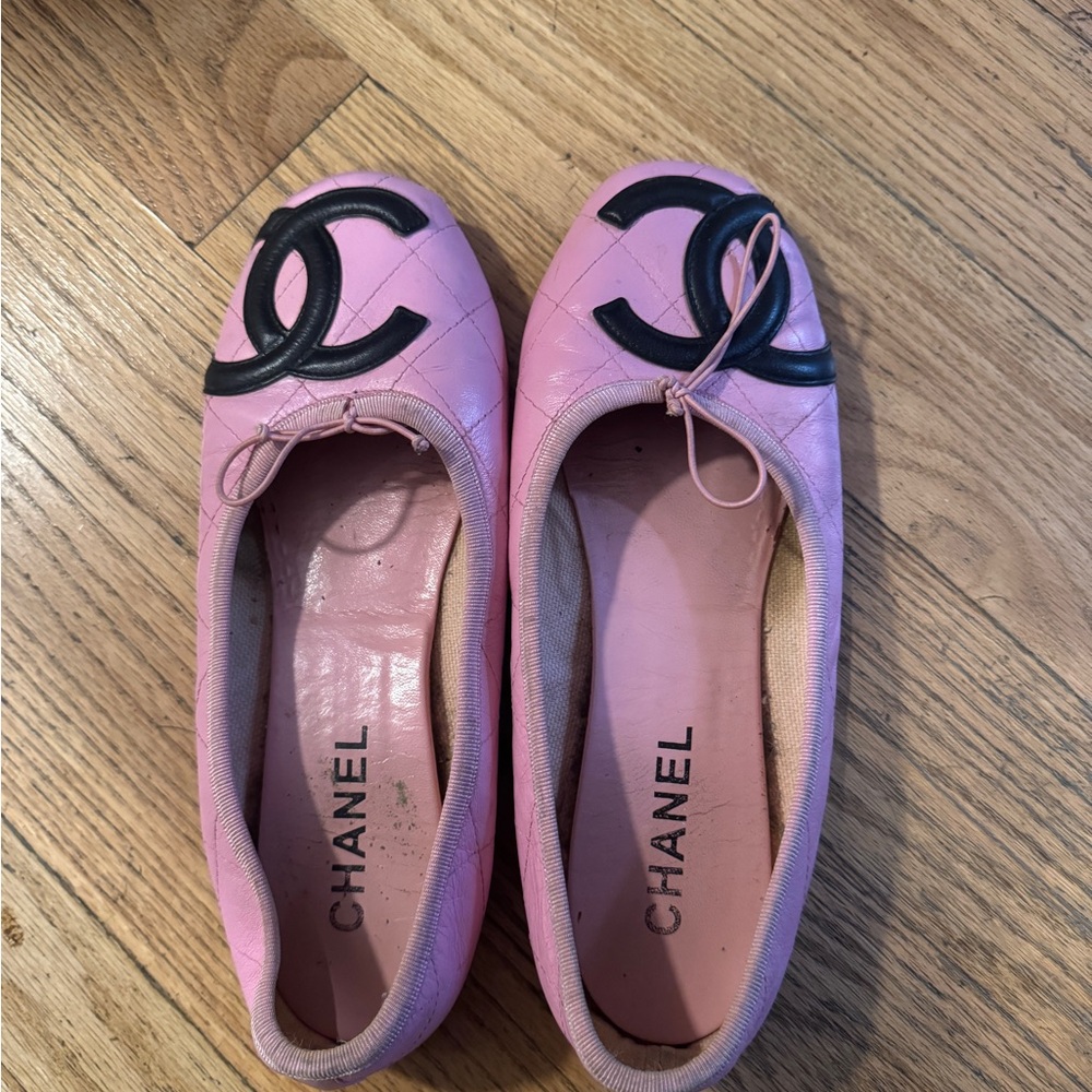 Chanel Pink Ballet Flats